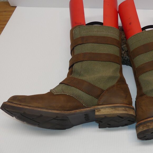 Women's L.L Bean Old Port moto harness biker combat boots sz 8 M - Picture 4 of 11